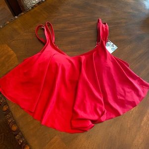Ruffled bikini top